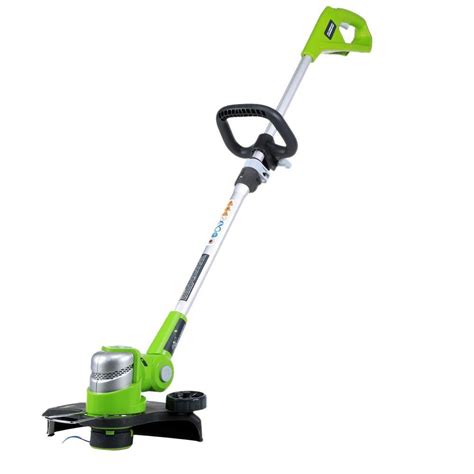 mini digger strimmer|greenworks battery powered string trimmer.